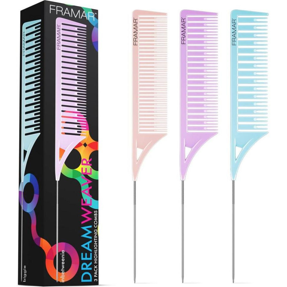 Framar Комплект гребінців для набору пасм  Dreamweaver Comb Pastel (пастельні кольори), 3 шт (92001) - зображення 1