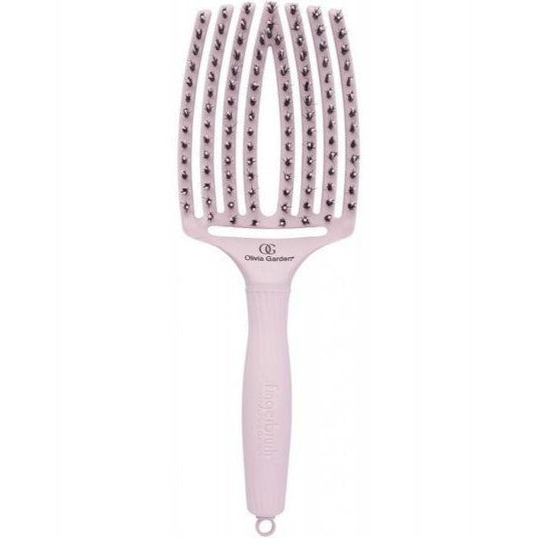 Olivia Garden Щітка комбінована  Finger Brush Combo Large PASTEL Pink (ID1686) - зображення 1