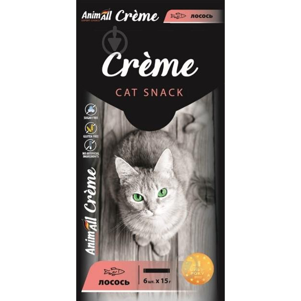 AnimAll Snack Creme з лососем 6х15 г (176402) - зображення 1