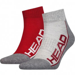   HEAD Набор носков  Performance Quarter 2P Unisex 791019001-070 35-38 р 2 пары Красный/Серый (871882474290