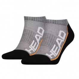   HEAD Набор носков  Performance Sneaker 2Р Unisex 791018001-235 35-38 р 2 пары Серый/Черный (8718824742816