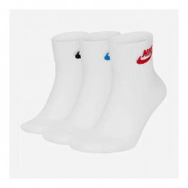   Nike Набор носков  U Nk Nsw Evry Essential Ankle 3Pr SK0110-911 XL 46-50 3 пары Белый (193153923170)