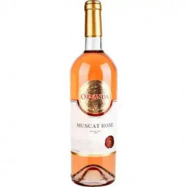   Oreanda Вино  Muscat Rose рожеве напівсолодке ординарне столове 9-13% 0.75 л (4820000949866)