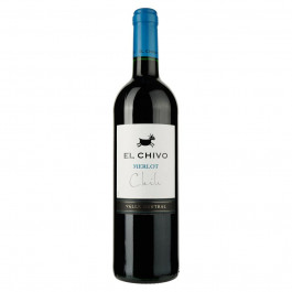   El Chivo Вино  Merlot червоне сухе 13% 0.75 л (3263280114189)