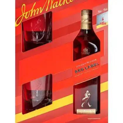 Johnnie Walker Віскі  Red Label купажований 4 роки витримки 40% 1 склянка у подарунок 700 мл (5000267117980) - зображення 1