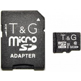   T&G 32 GB microSDHC CLASS 10 UHS-I (U3) + SD-adapter TG-32GBSD10U3-01