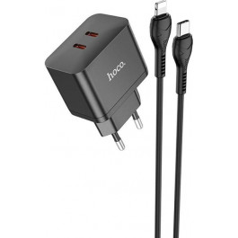   Hoco N29 Triumph PD35W + USB-C to Lightning Black