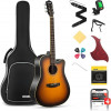 Donner Music Acoustic Guitar Cutaway Sunburst EC1020 - зображення 1