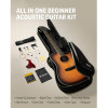 Donner Music Acoustic Guitar Cutaway Sunburst EC1020 - зображення 4