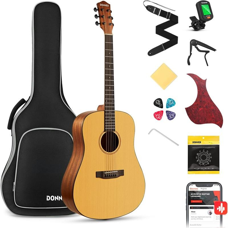 Donner Music Acoustic Guitar 41 Inch Full-size EC983 - зображення 1