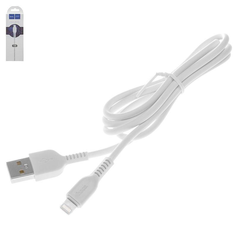 Hoco X20 Flash USB-A to Lightning 1m White (6957531068815) - зображення 1