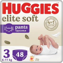   Huggies Elite Soft Pants 3, 48 шт