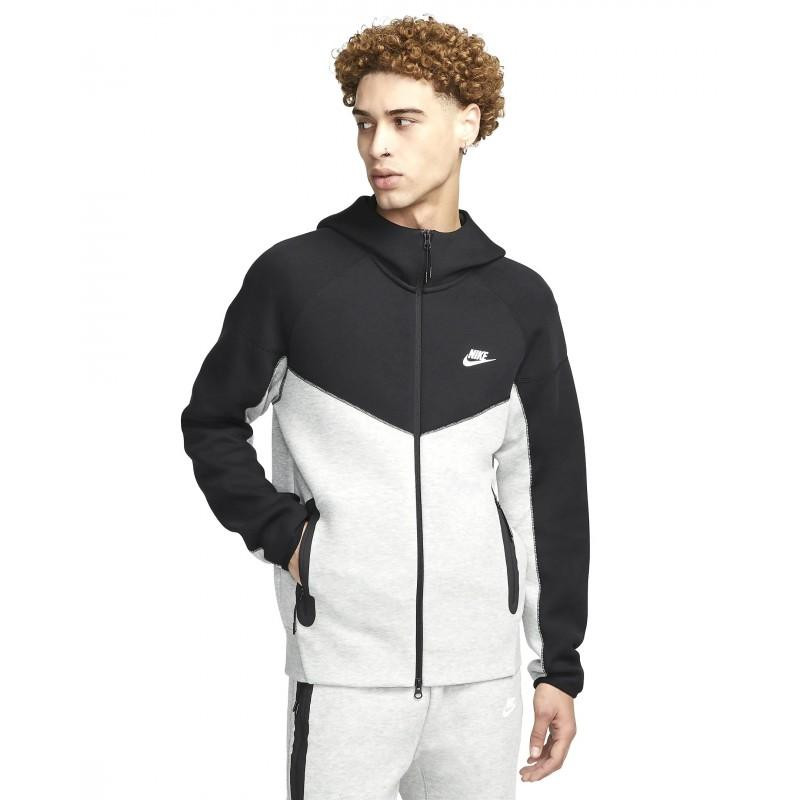 Nike Чорна чоловіча кофта  M NK TCH FLC FZ WR HOODIE FB7921-064 - зображення 1