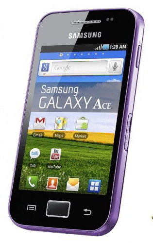 Samsung S5830 Galaxy Ace (Purple) - зображення 1