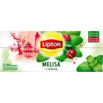 Lipton Чай трав'яний  Cherry Lemonbalm Меліса і вишня 20х1.2 г (8717163856734) - зображення 1