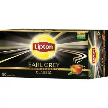 Lipton Чай  Earl Grey чорний з ароматом бергамота 50 х 1.5 г (8722700606222) - зображення 1