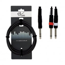   Gewa Кабель Alpha Audio stereo jack/ 2 mono jack (3м) G-190105