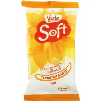 Varto Soft Вологі серветки  з ароматом квітів 15 шт. - зображення 1