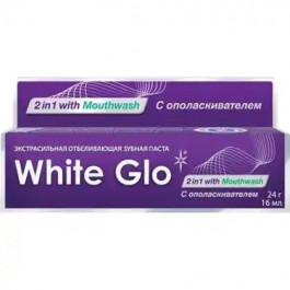   White Glo Зубна паста  2 In 1 With Mouthwash відбілююча 16 мл