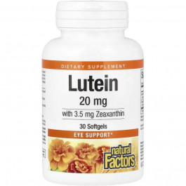   Natural Factors Lutein 20 мг 30 желатинових капсул