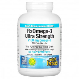   Natural Factors RxOmega-3 Ultra Strength 2150 мг 150 гелевих капсул