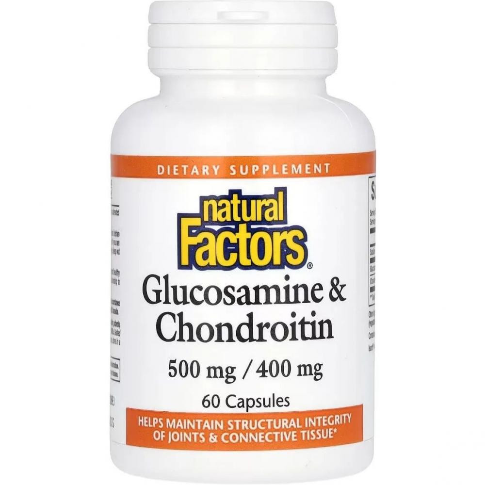 Natural Factors Glucosamine & Chondroitin 60 капсул - зображення 1