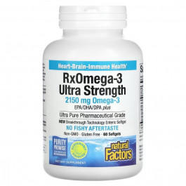   Natural Factors RxOmega-3 Ultra Strength 2150 мг 60 гелевих капсул