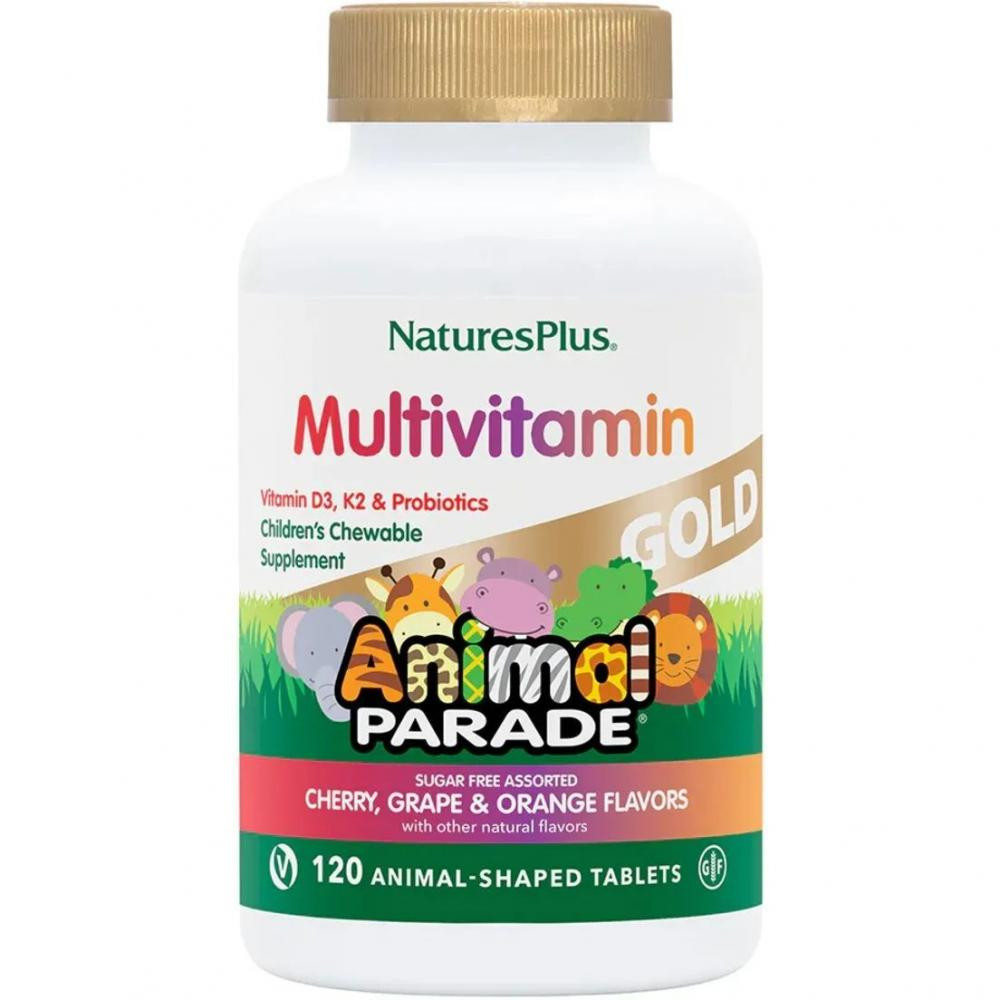 Nature's Plus Animal Parade Gold Асорті 120 жувальних таблеток - зображення 1