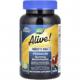   Nature's Way Men's 50+ Premium Gummy Multivitamin 75 жувальних цукерок