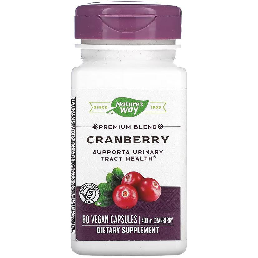 Nature's Way Cranberry преміумсуміш 400 мг 60 вегетаріанських капсул (NWY15134) - зображення 1