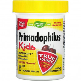   Nature's Way Primadophilus Kids зі смаком вишні 60 жувальних таблеток