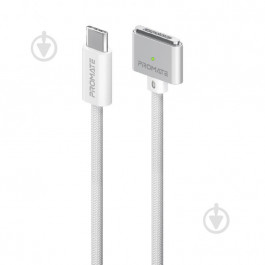   Promate MagCord-140PD USB Type-C to MagSafe 3 140W 2m White (magcord-140pd.white)