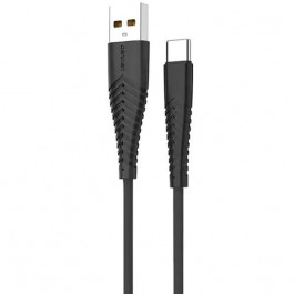   Denmen Silicone USB Type-C 1m Black (DM-D19T-BK)