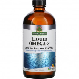   Natures Answer Liquid Omega-3 Deep Sea Fish Oil EPA/DHA апельсиновий смак 480 мл