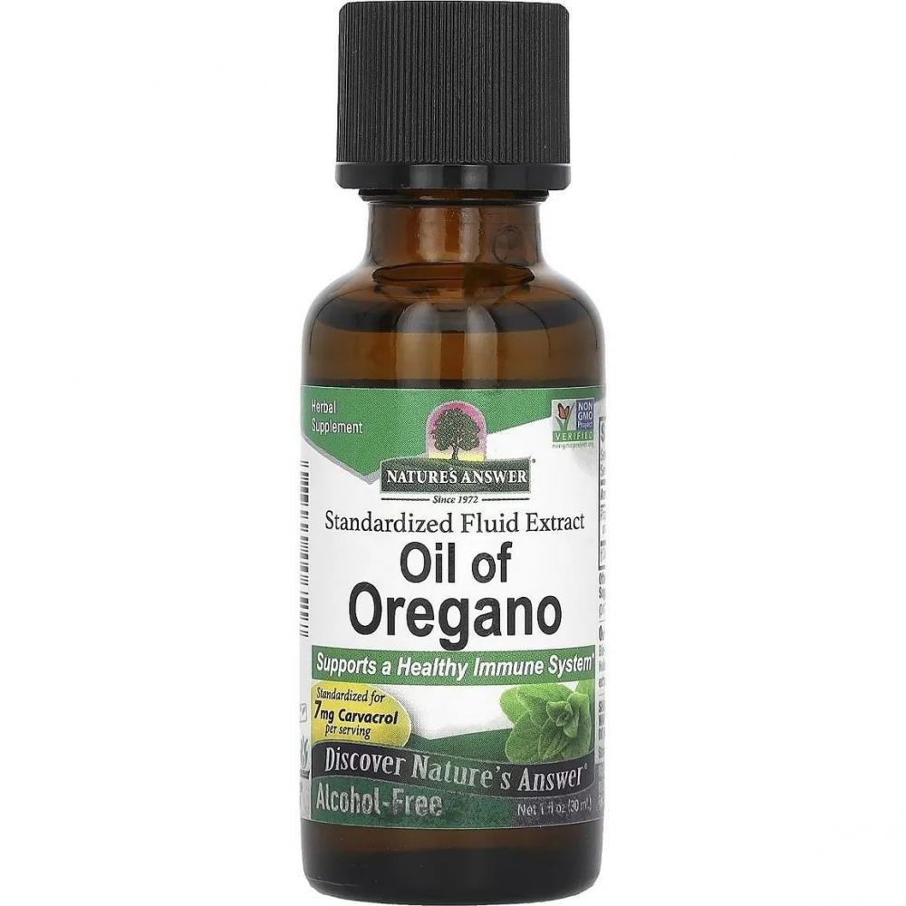 Natures Answer Oil of Oregano Alcohol-Free 30 мл - зображення 1