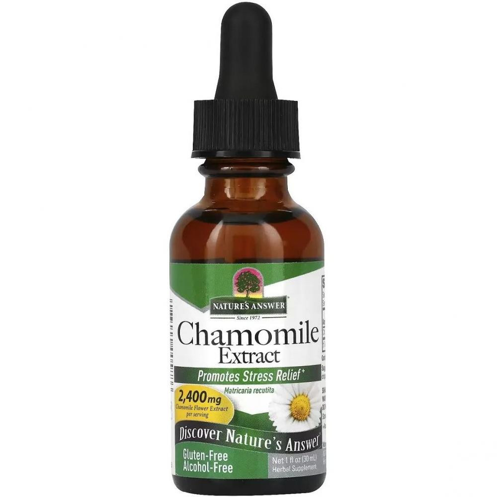 Natures Answer Chamomile Extract Alcohol-Free 2400 мг 30 мл - зображення 1