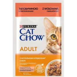   Cat Chow Adult с говядиной и баклажанами 85 г (7613036595025)