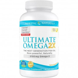   Nordic Naturals Ultimate Omega 2х зі смаком лимона 2150 мг 90 капсул