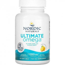   Nordic Naturals Ultimate Omega зі смаком лимона 1280 мг 60 капсул