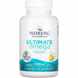   Nordic Naturals Ultimate Omega зі смаком лимона 1280 мг 120 капсул