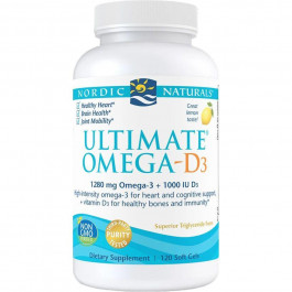   Nordic Naturals Ultimate Omega-D3 120 капсул