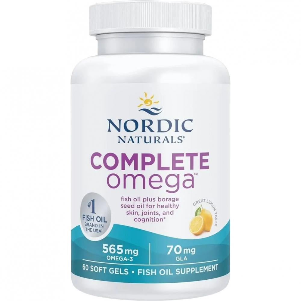 Nordic Naturals Complete Omega зі смаком лимона 60 капсул - зображення 1