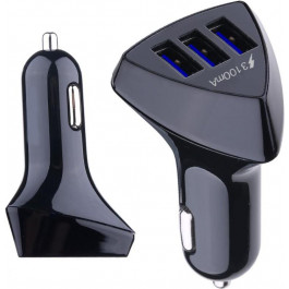   XoKo USB Car Charger 3xUSB 4.2A Black (CC-300-BK)