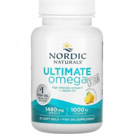   Nordic Naturals Ultimate Omega Xtra зі смаком лимона 60 капсул