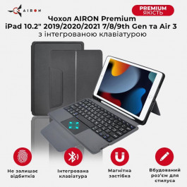   AIRON Premium iPad 10.2" 2019/2020/2021 7/8/9th Gen та Air 3 + Keyboard (4822352781112)