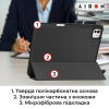 AIRON Premium SOFT для iPad Pro 11 2024 із захисною плівкою та серветкою Black (4822352781128) - зображення 8