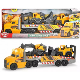   Dickie Toys Вантажівка Mack з причепом, екскаватором і навантажувачем Volvo (3729012)