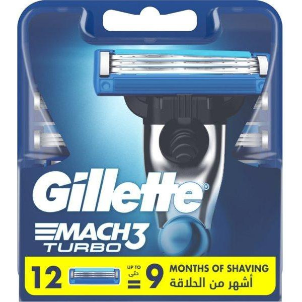 Gillette Кассета для бритвы  MACH3 Turbo 12 шт. (7702018611225) - зображення 1