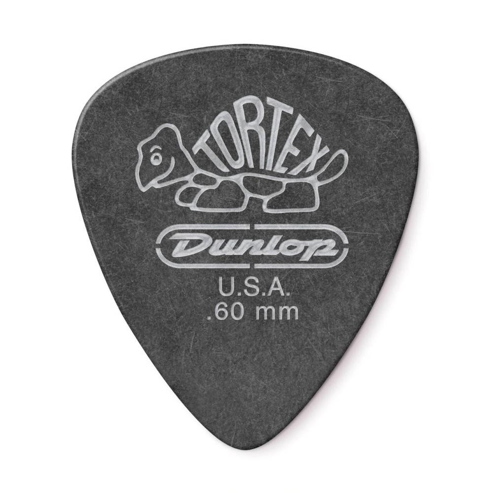 Dunlop 488P.60 Tortex Pitch Black Standard Player's Pack 0.60 mm (12 шт.) - зображення 1