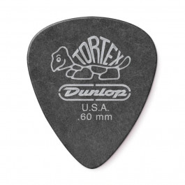   Dunlop 488P.60 Tortex Pitch Black Standard Player's Pack 0.60 mm (12 шт.)